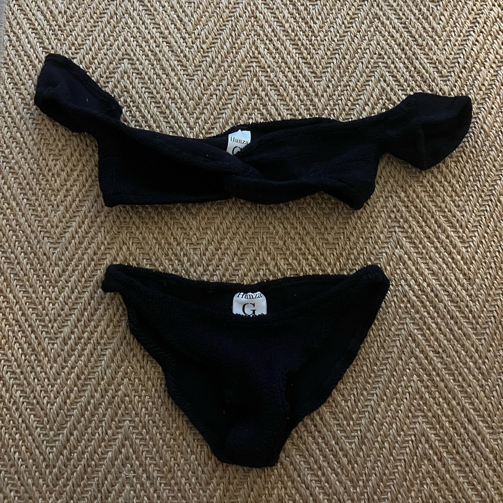 Hunza G Black Bikini Set